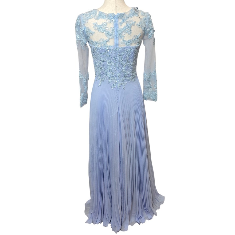 Lilac Purple Blue Beaded Haute Couture Mother Of Bride Dress Wedding Formal S* - Picture 2 of 15